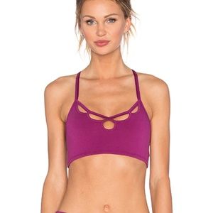 Free People Moonshadow Yoga Sports Bra Fuchsia